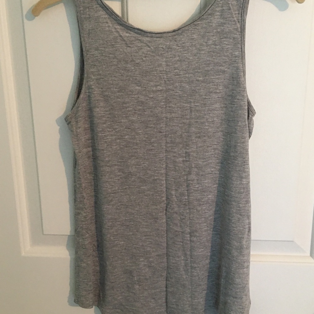 Heathered Grey Rayon Tank Top - Picture 5 of 6